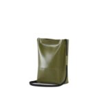 MARNI GREEN CROSSBODY BAG WITH SHOELACE STRAP