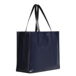 MARNI MUSEO SOFT BAG IN BLUE AND BLACK LEATHER