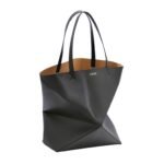 LOEWE XL PUZZLE FOLD TOTE BAG IN SHINY CALFSKIN