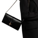 JOSEPH DUCLOS DIANE CLUTCH BAG IN LUMIERE LEATHER