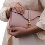 JOSEPH DUCLOS DIANE CLUTCH BAG IN LUMIERE LEATHER