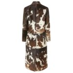 SAKS POTTS GIO COAT — BROWN WHITE COW