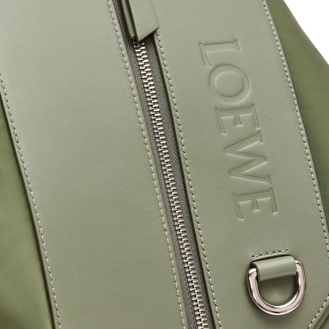 LOEWE SMALL CONVERTIBLE BACKPACK IN NYLON AND CALFSKIN