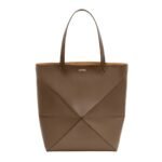 LOEWE XL PUZZLE FOLD TOTE BAG IN SHINY CALFSKIN