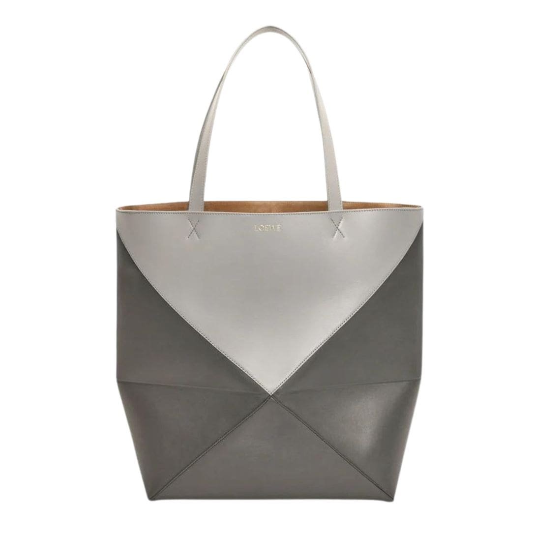 LOEWE XL PUZZLE FOLD TOTE BAG IN SHINY CALFSKIN 1 LOEWE XL PUZZLE FOLD TOTE BAG IN SHINY CALFSKIN