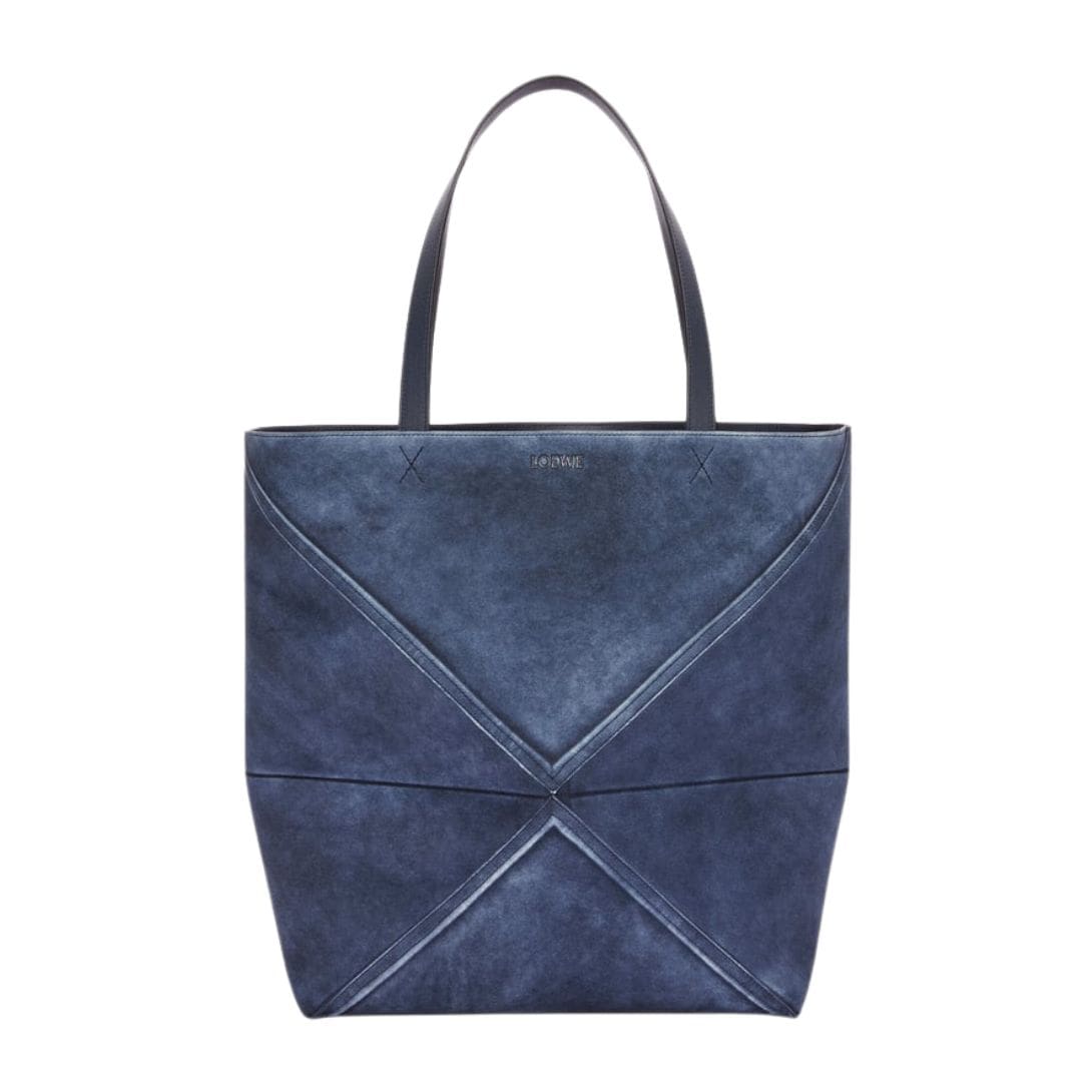 LOEWE XL FOLD TOTE BAG IN SUEDE CALFSKIN