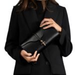 JOSEPH DUCLOS DIANE CLUTCH BAG IN LUMIERE LEATHER