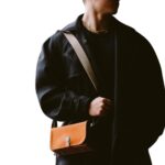 JOSEPH DUCLOS SAINT CLAIR LEATHER MESSENGER BAG