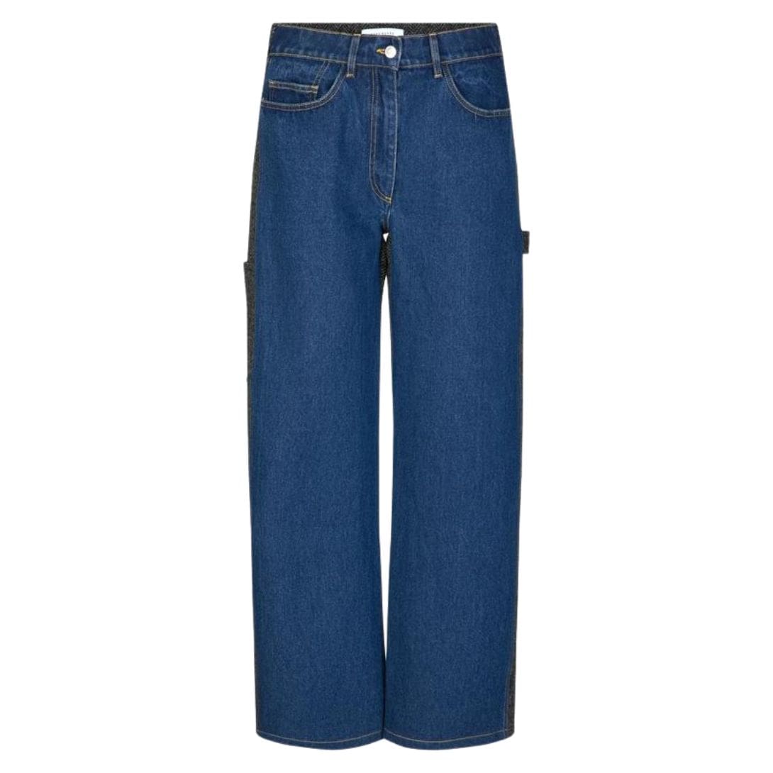 SAKS POTTS HIK PANTS INDIGOHERRINGBONE GREY