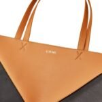 LOEWE XL PUZZLE FOLD TOTE BAG IN SHINY CALFSKIN