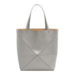 LOEWE XL PUZZLE FOLD TOTE BAG IN SHINY CALFSKIN