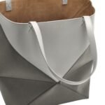 LOEWE XL PUZZLE FOLD TOTE BAG IN SHINY CALFSKIN