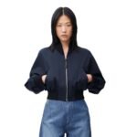 LOEWE COTTON AND SILK BOMBER JACKET