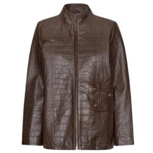 SAKS POTTS MICK JACKET BROWN CROCO