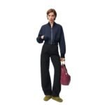 LOEWE COTTON AND SILK BOMBER JACKET