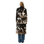 SAKS POTTS GIO COAT — BROWN WHITE COW