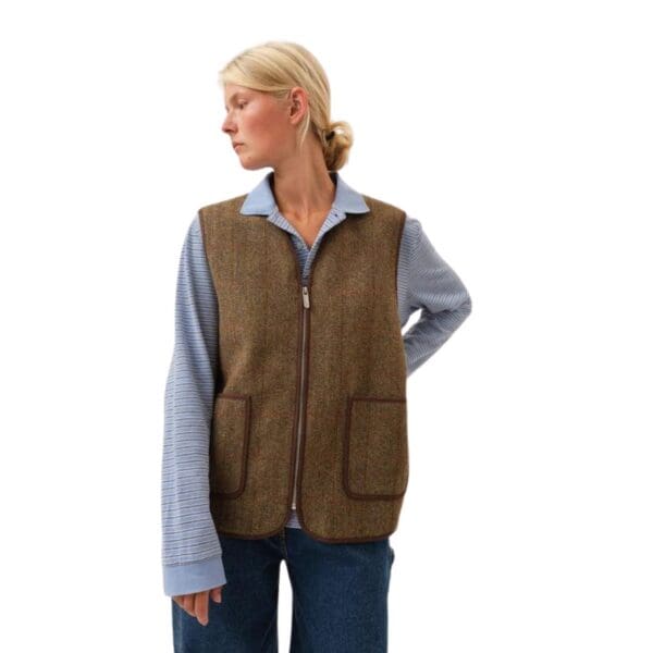SAKS POTTS MAIS VEST CHECK