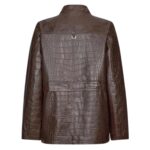 SAKS POTTS MICK JACKET BROWN CROCO