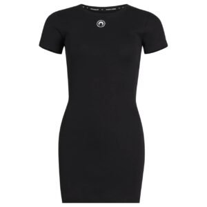 MARINE SERRE ORGANIC COTTON RIB T SHIRT DRESS