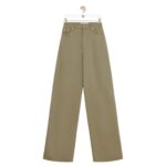 LOEWE HIGH WAISTED TROUSERS IN COTTON