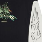 SWEATSHIRT IN FLEECE WITH GIVENCHY DRAGON PRINT