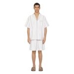 GIVENCHY BOXY FIT SHIRT IN COTTON TOWELLING WITH STRIPES