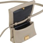 MARNI BEIGE LEATHER MINI PRISMA POUCH