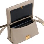 MARNI BEIGE LEATHER PRISMA SHOULDER BAG