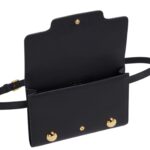 MARNI BLACK LEATHER TRUNKAROO BUM BAG