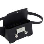 MARNI BLACK LEATHER TRUNKAROO CROSSBODY BAG