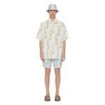 GIVENCHY PRINTED SHIRT IN COTTON SEERSUCKER