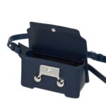 MARNI DEEP BLUE LEATHER TRUNKAROO CROSSBODY BAG