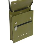 MARNI GREEN POUCH WITH SHOELACE STRAP