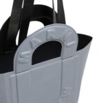 MARNI GREY LEATHER SWEEDY SMALL TOTE BAG
