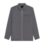 GIVENCHY ZIPPED SHIRT IN WOOL