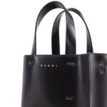 MARNI MUSEO MINI BAG IN BLACK LEATHER
