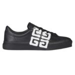 GIVENCHY CITY SPORT SNEAKERS IN LEATHER WITH TAG EFFECT 4G PRINT