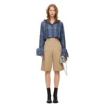LOEWE CROPPED HOODED SHIRT IN WOOL BLEND
