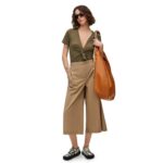 LOEWE CROPPED TROUSERS IN COTTON BLEND