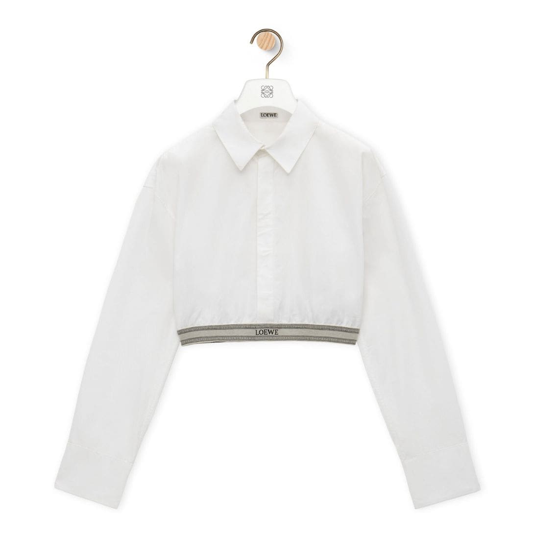 LOEWE CROPPED SHIRT IN COTTON 1 LOEWE CROPPED SHIRT IN COTTON