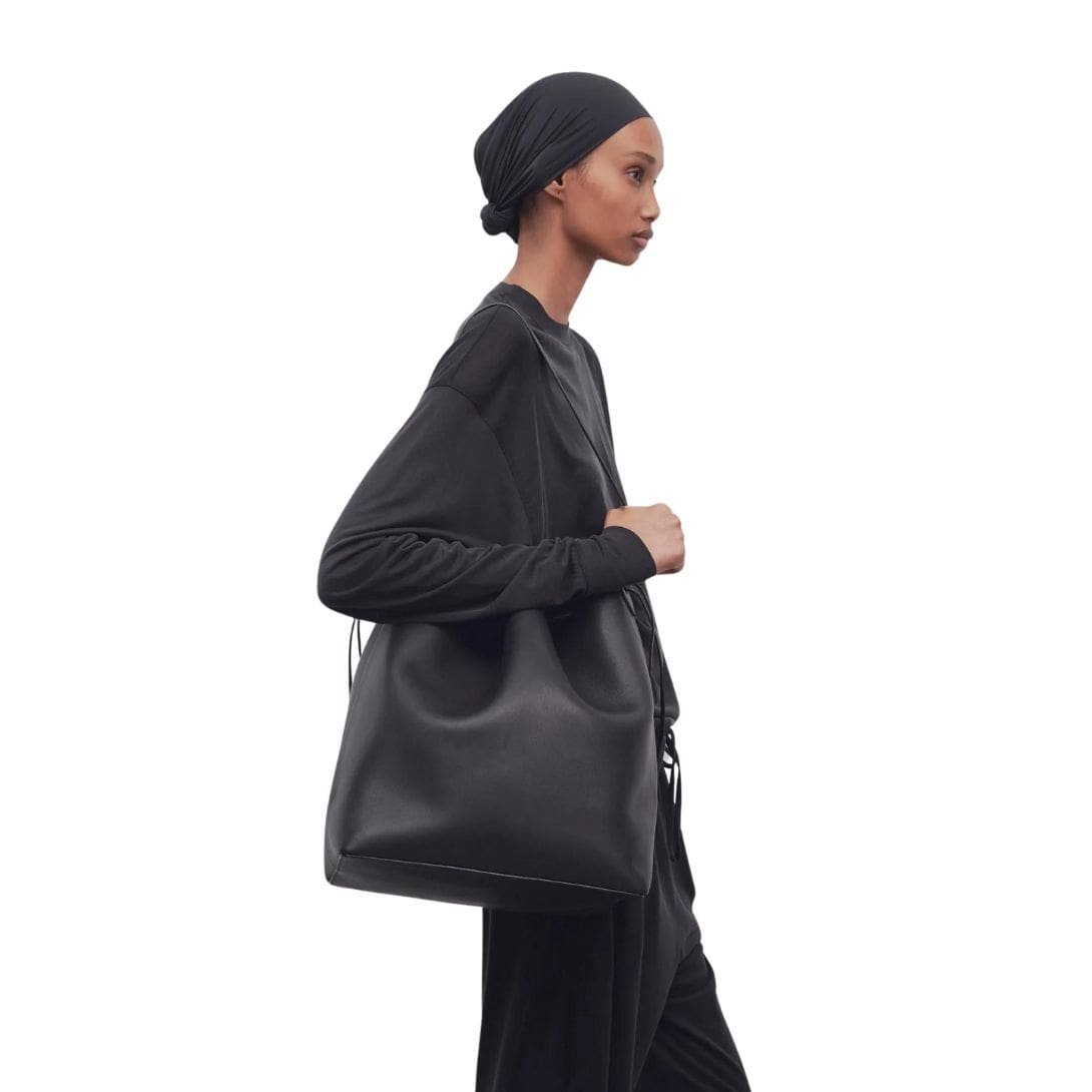 THE ROW BELVEDERE TOTE BAG IN LEATHER