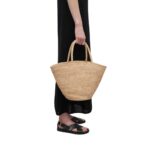 THE ROW EMILIE BAG IN RAFFIA