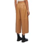 LOEWE CROPPED TROUSERS IN NAPPA LAMBSKIN