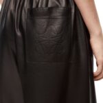 LOEWE CROPPED TROUSERS IN NAPPA LAMBSKIN