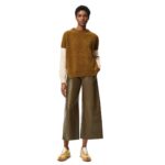 LOEWE CROPPED TROUSERS IN NAPPA LAMBSKIN