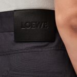 LOEWE HIGH WAISTED TROUSERS IN COTTON