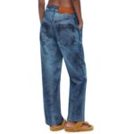 LOEWE PIXELATED BAGGY JEANS IN DENIM