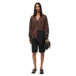 LOEWE PLEATED SHORTS IN COTTON