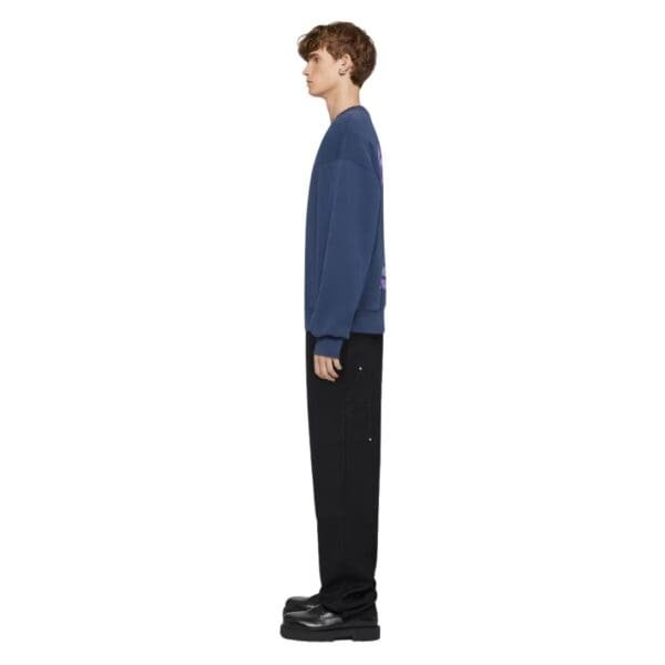 GIVENCHY BOXY FIT SWEATSHIRT IN FLEECE WITH REFLECTIVE ARTWORK