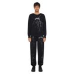 GIVENCHY BOXY FIT SWEATSHIRT IN FLEECE WITH REFLECTIVE ARTWORK